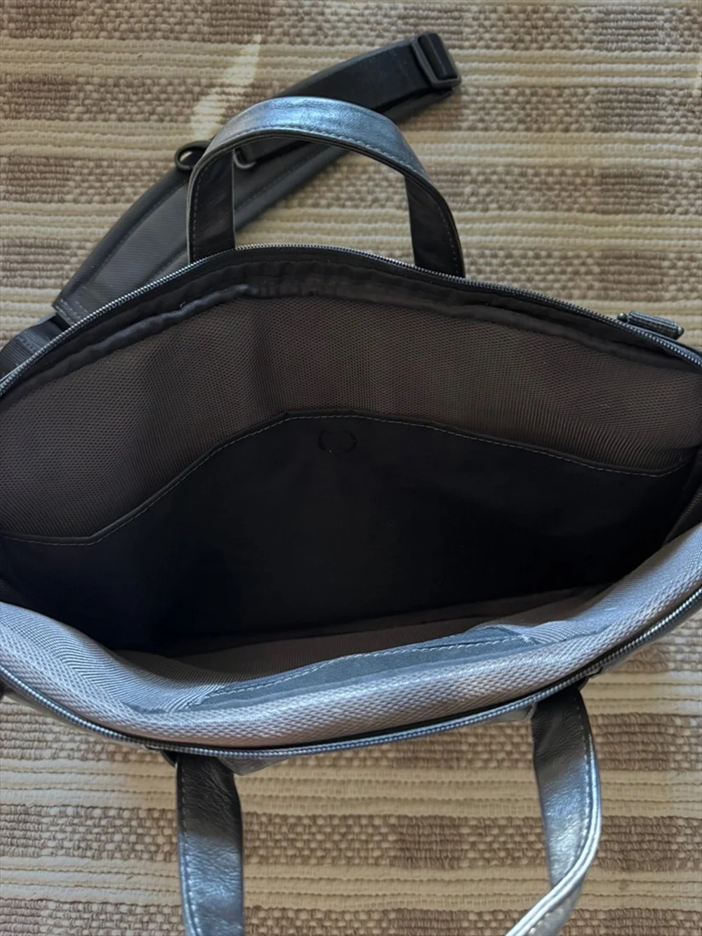 Incase Black Leather Laptop Briefcase